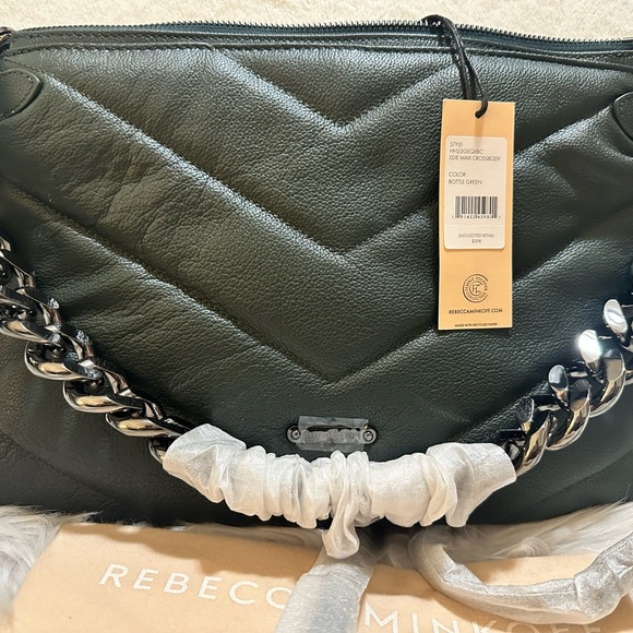 Rebecca Minkoff NWT/Maxi Edie Quilted Leather Shoulder Bag - Picture 8 of 15